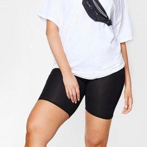 Pretty Little Thing Basic Black Biker Short